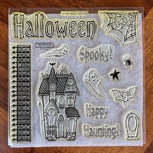 MY ACRYLIX STAMP SET "HAPPY HAUNTING" #D1180 BY CLOSE TO MY HEART
